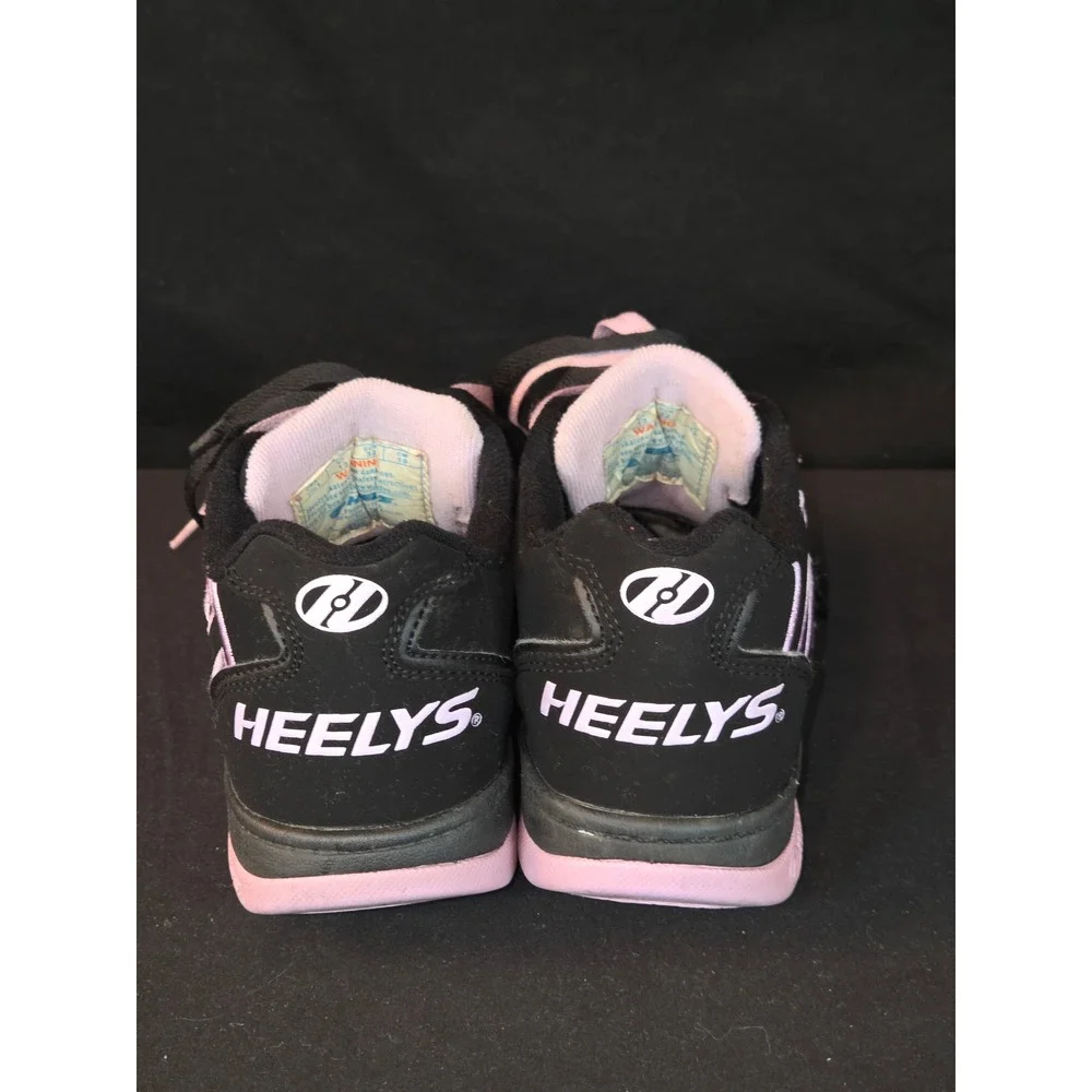 Heelys Kids Black Pink Dual-Lite Wheeled Sneakers Shoes Size‎ 1Y